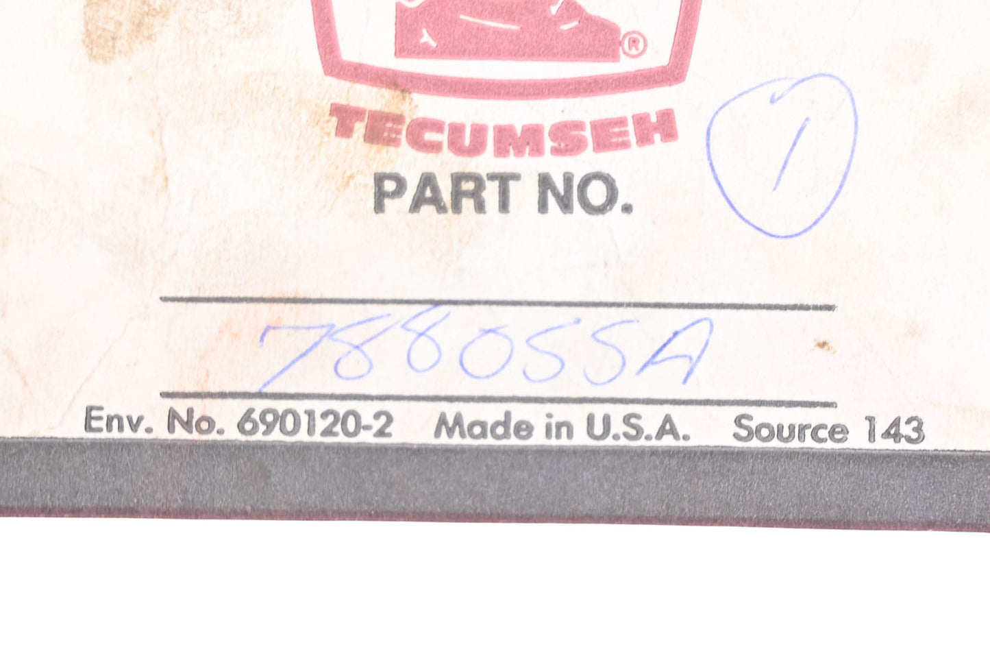 New OEM Tecumseh 788055A Differential Gasket NOS