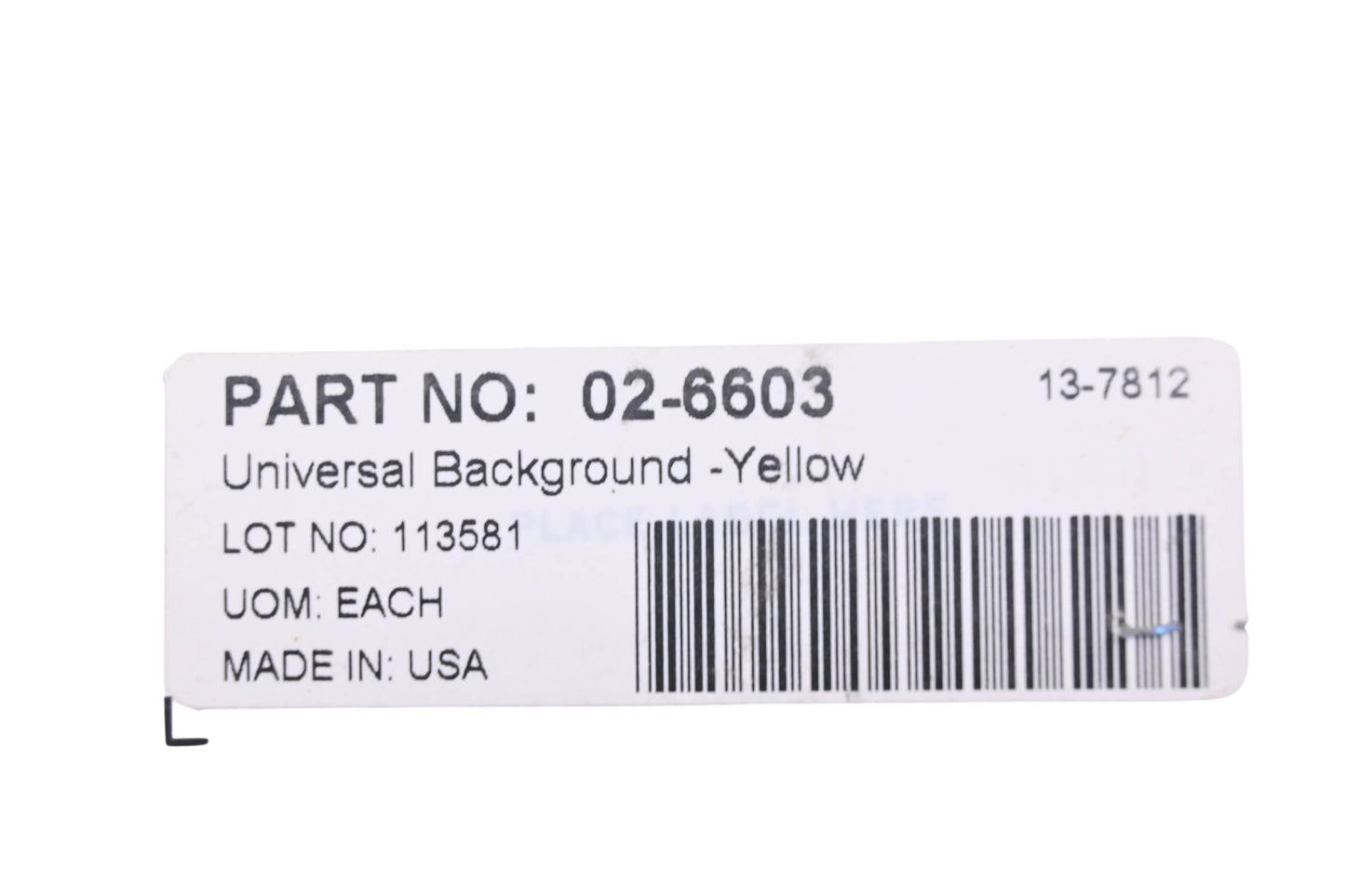 Factory Effex 02-6603 Yellow Universal Background NOS