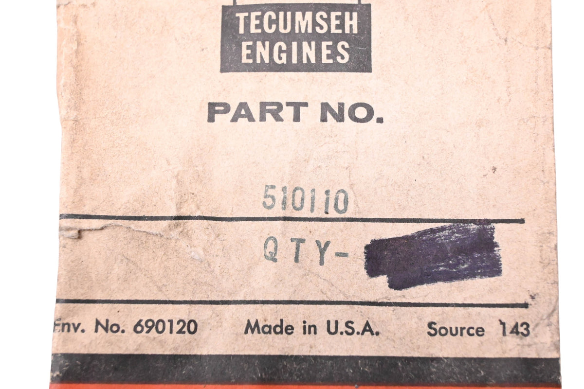 New OEM Tecumseh 510110 Intake Gasket NOS