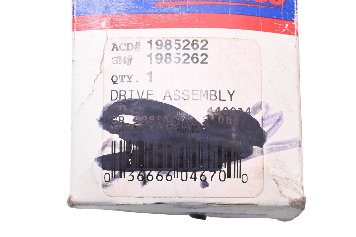 ACDelco 1985262 Starter Drive Assembly NOS