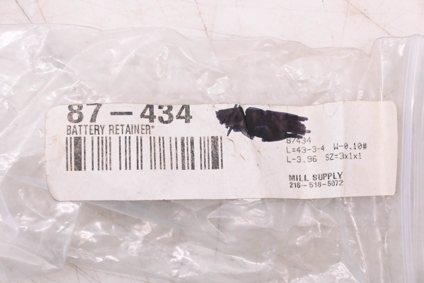 Mill Supply, Inc. 87-434 Battery Retainer NOS