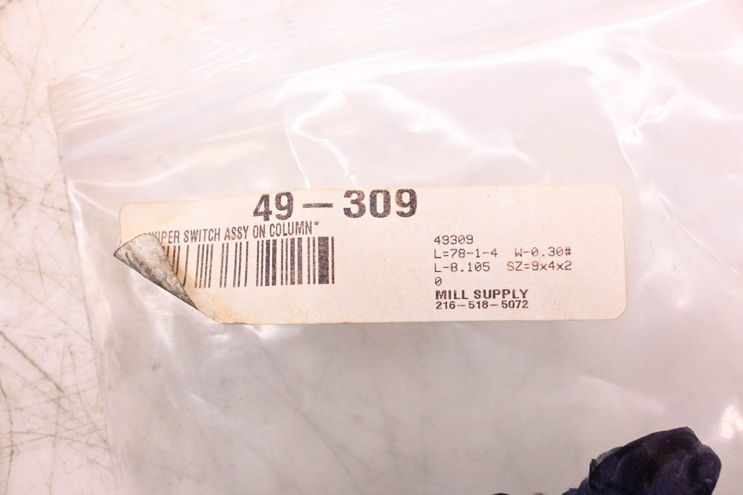 Mill Supply, Inc. 49-309 Wiper Switch Assembly NOS