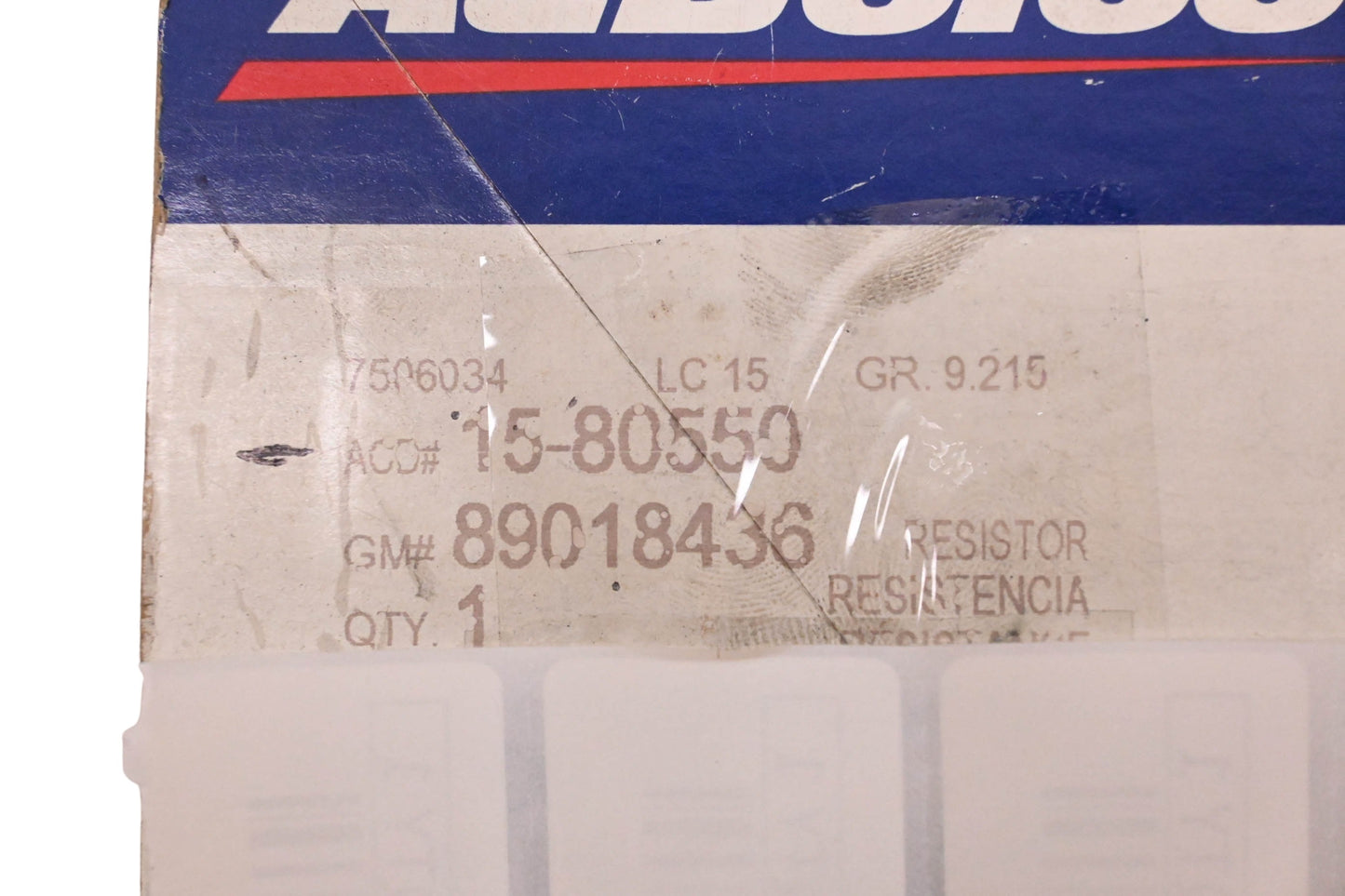 ACDelco 15-80550 HVAC Blower Resistor NOS