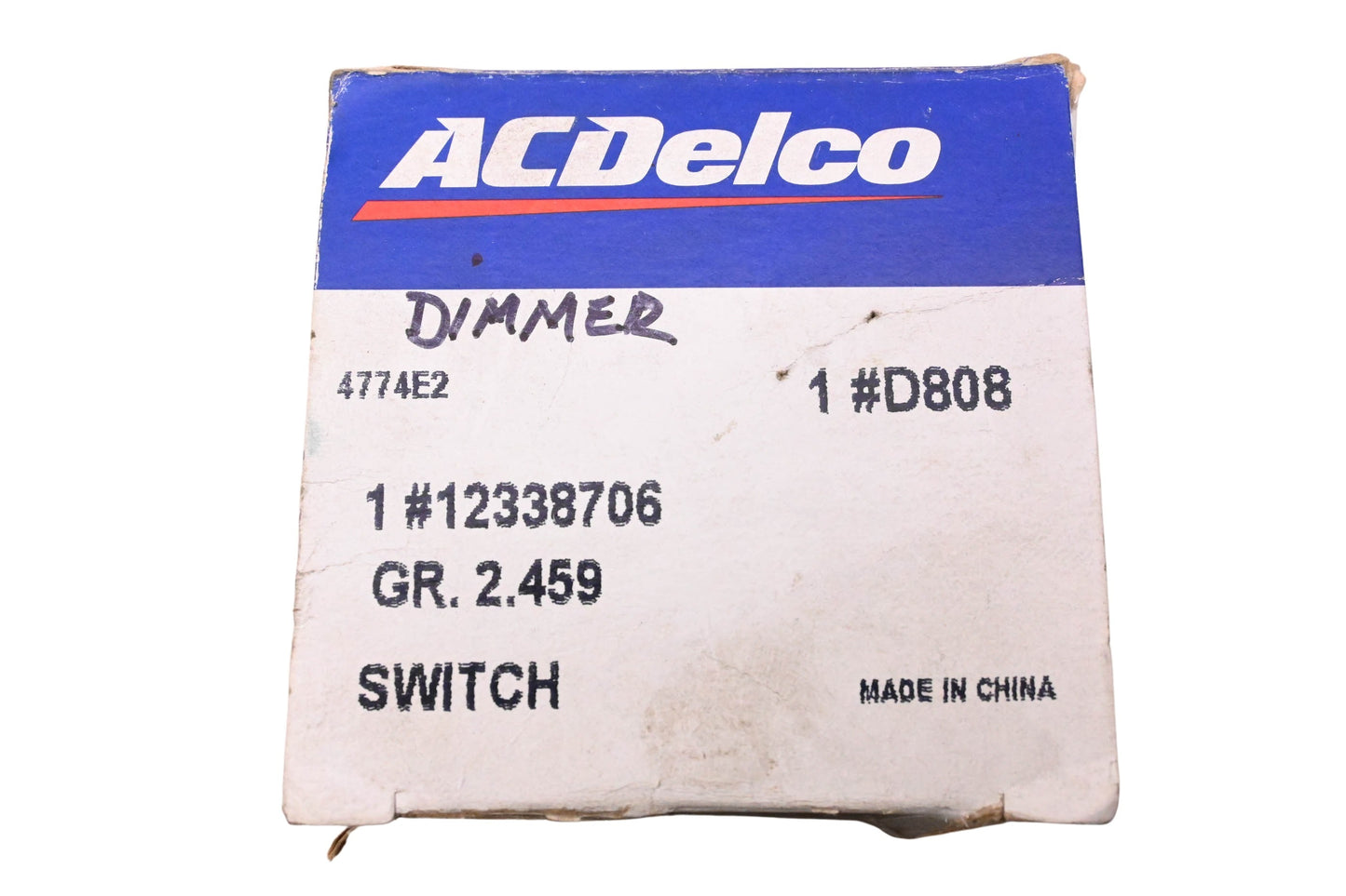 ACDelco 12338706 Floor Mounted Dimmer Switch Assembly NOS