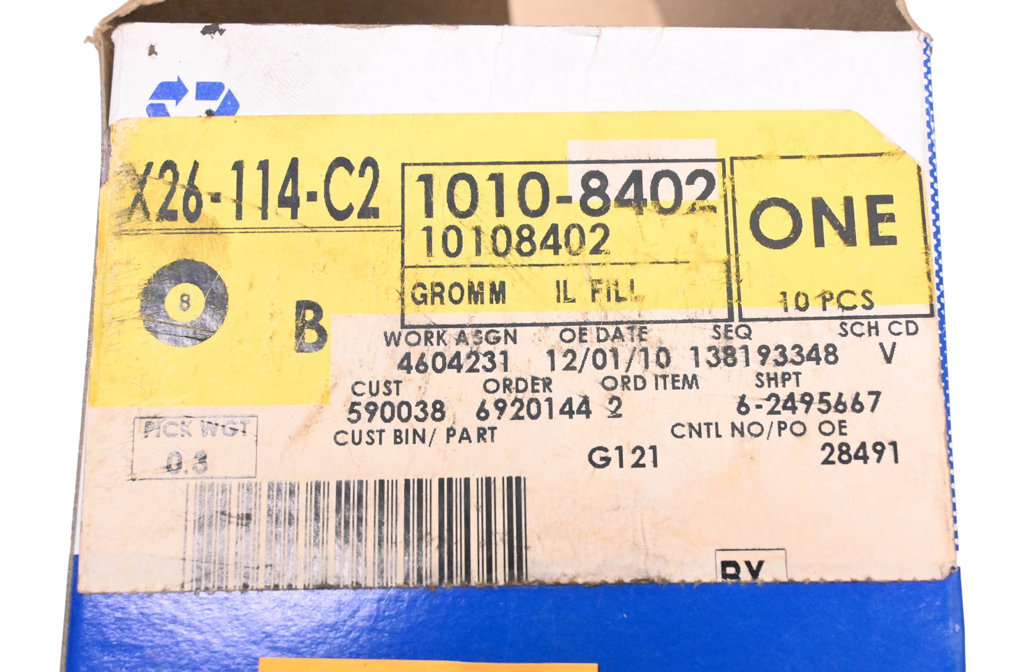 General Motors 10108402 Engine Oil Filler Tube Grommet NOS