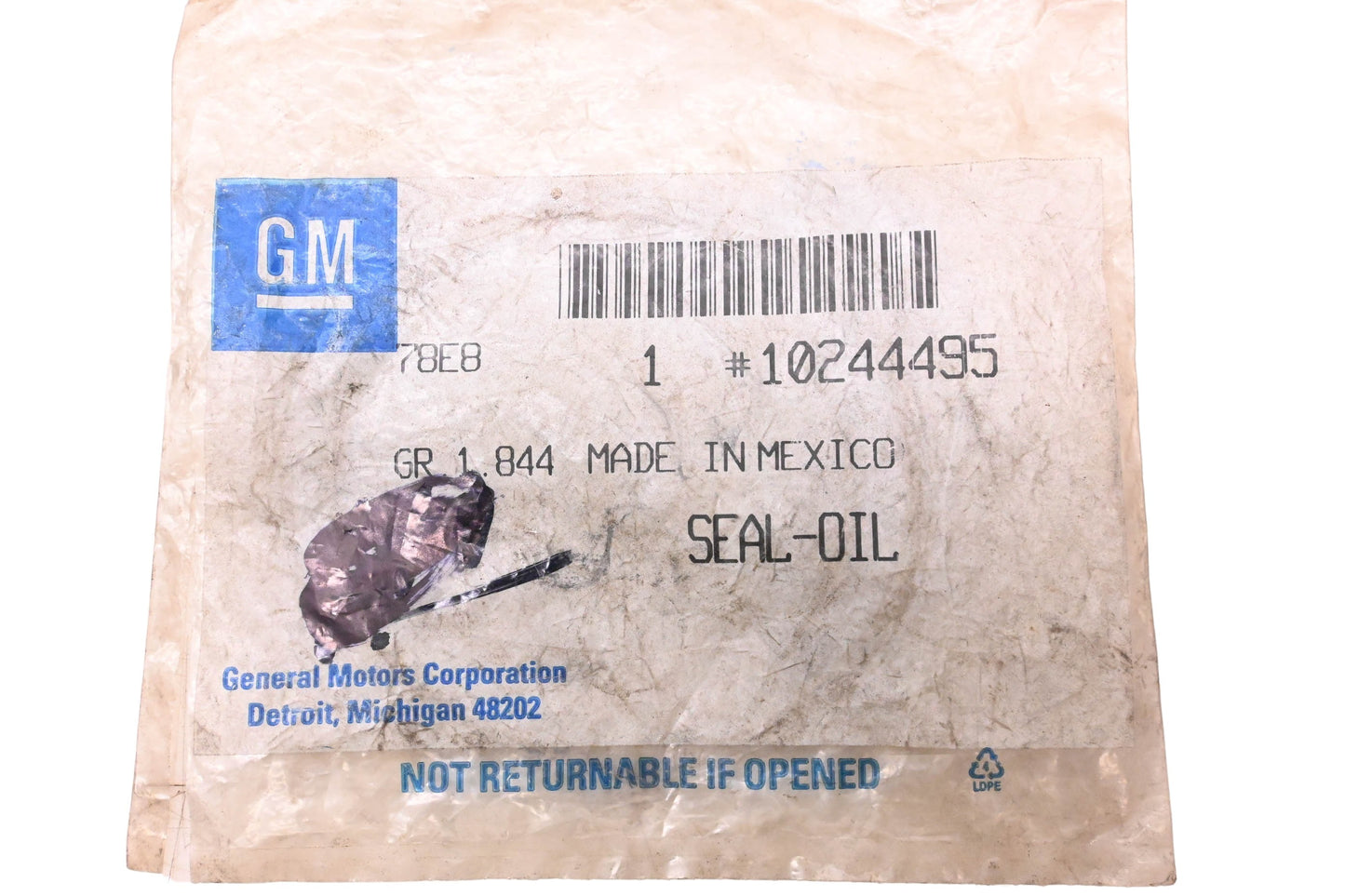 General Motors 10244495 Oil Seal O-Rings Qty 2 NOS