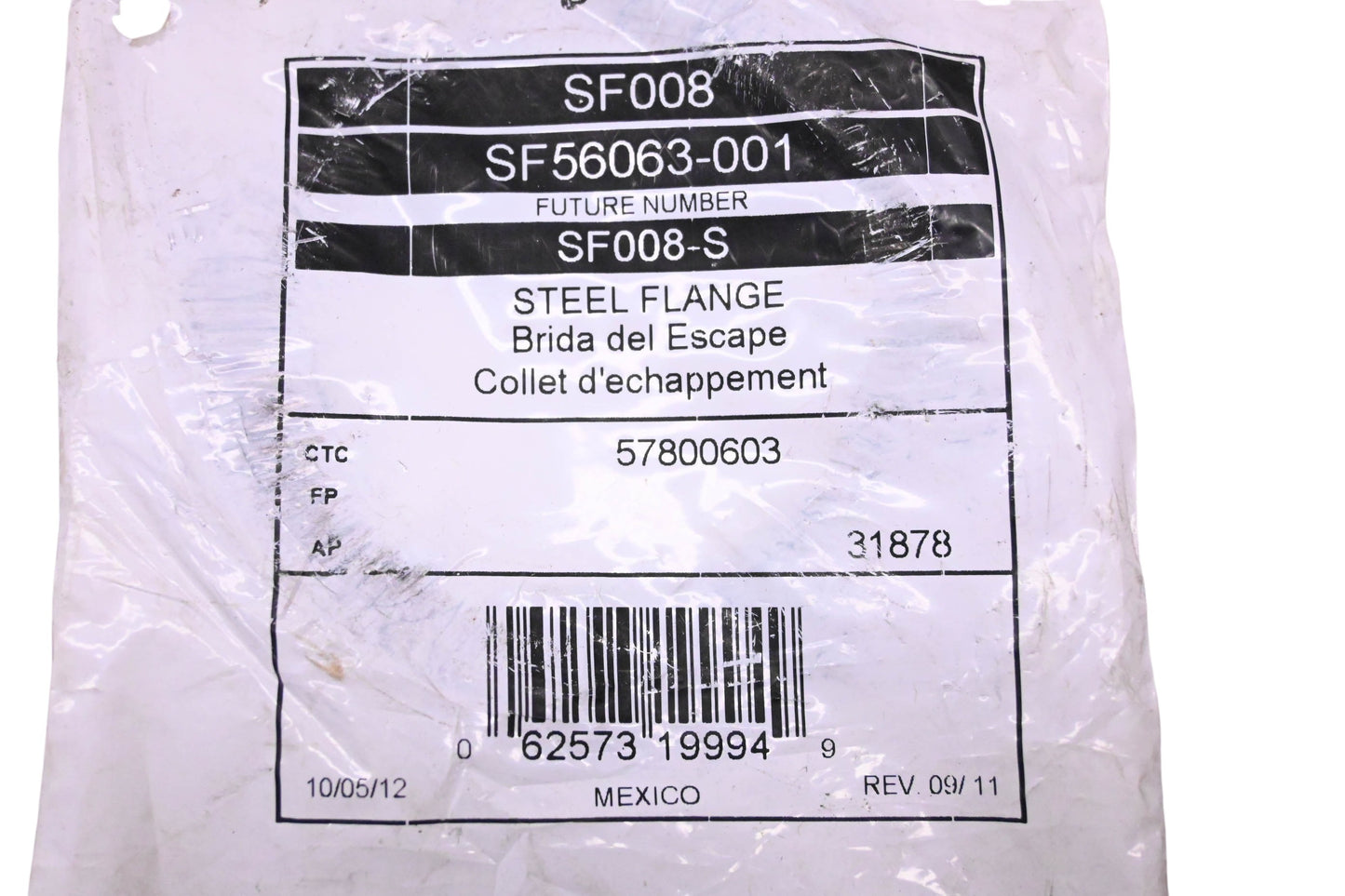 ROL Exhaust SF56063-001, SF008-S, 57800603 2.5" 2-Hole Flat Flange NOS
