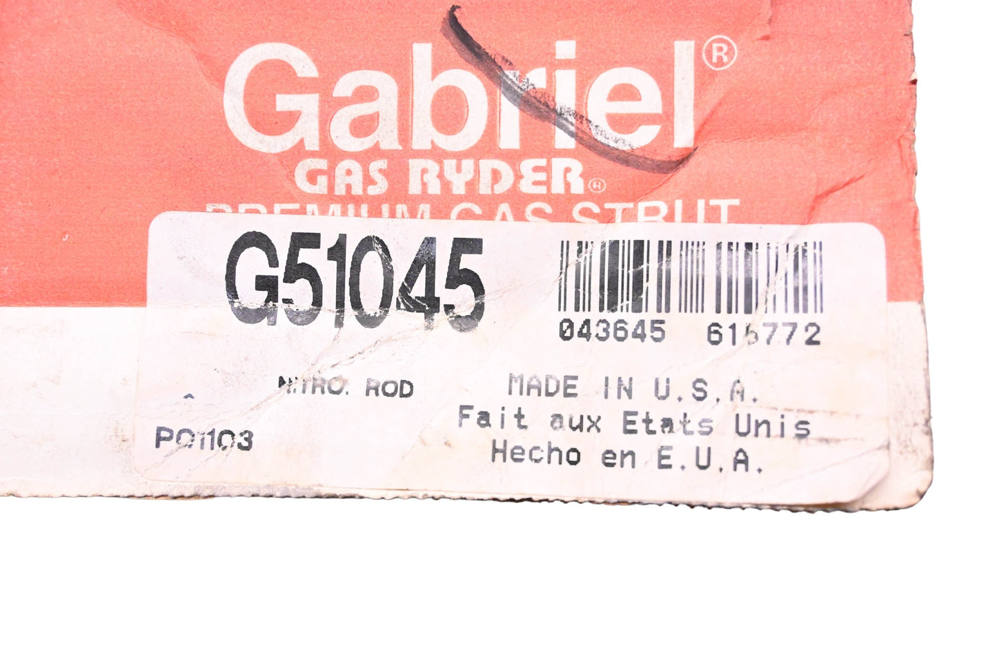 Gabriel G51045 Rear Shock Absorber Assembly Kit NOS