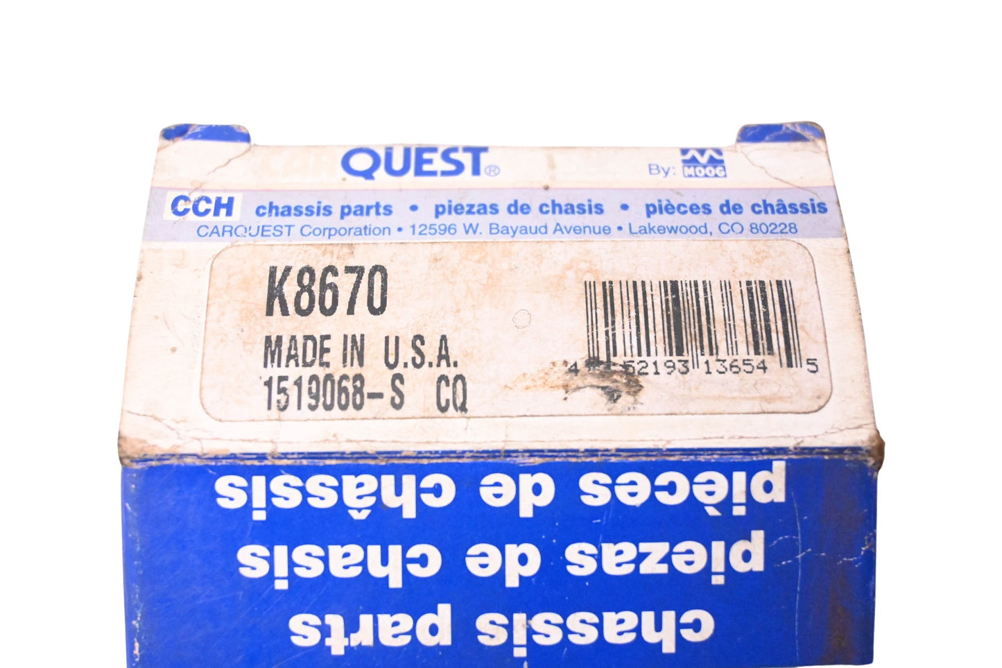 Moog K8670 Bushing Kit NOS