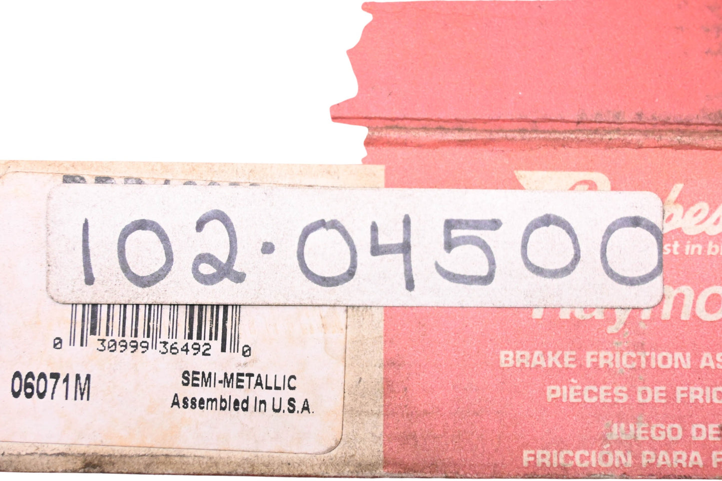 Centric Parts 102.04500 Semi-Metallic Brake Pad Kit NOS
