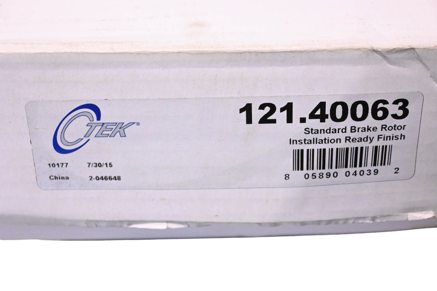 Centric Parts 121.40063 Vented Rear Brake Rotor NOS