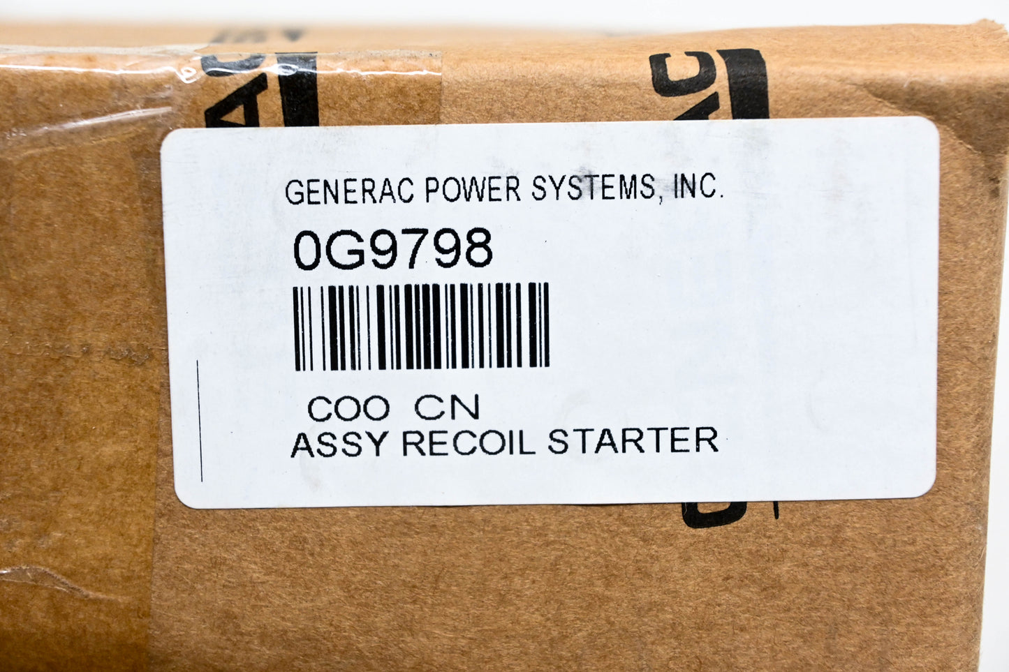 Generac 0G9798 Starter Recoil Assembly NOS