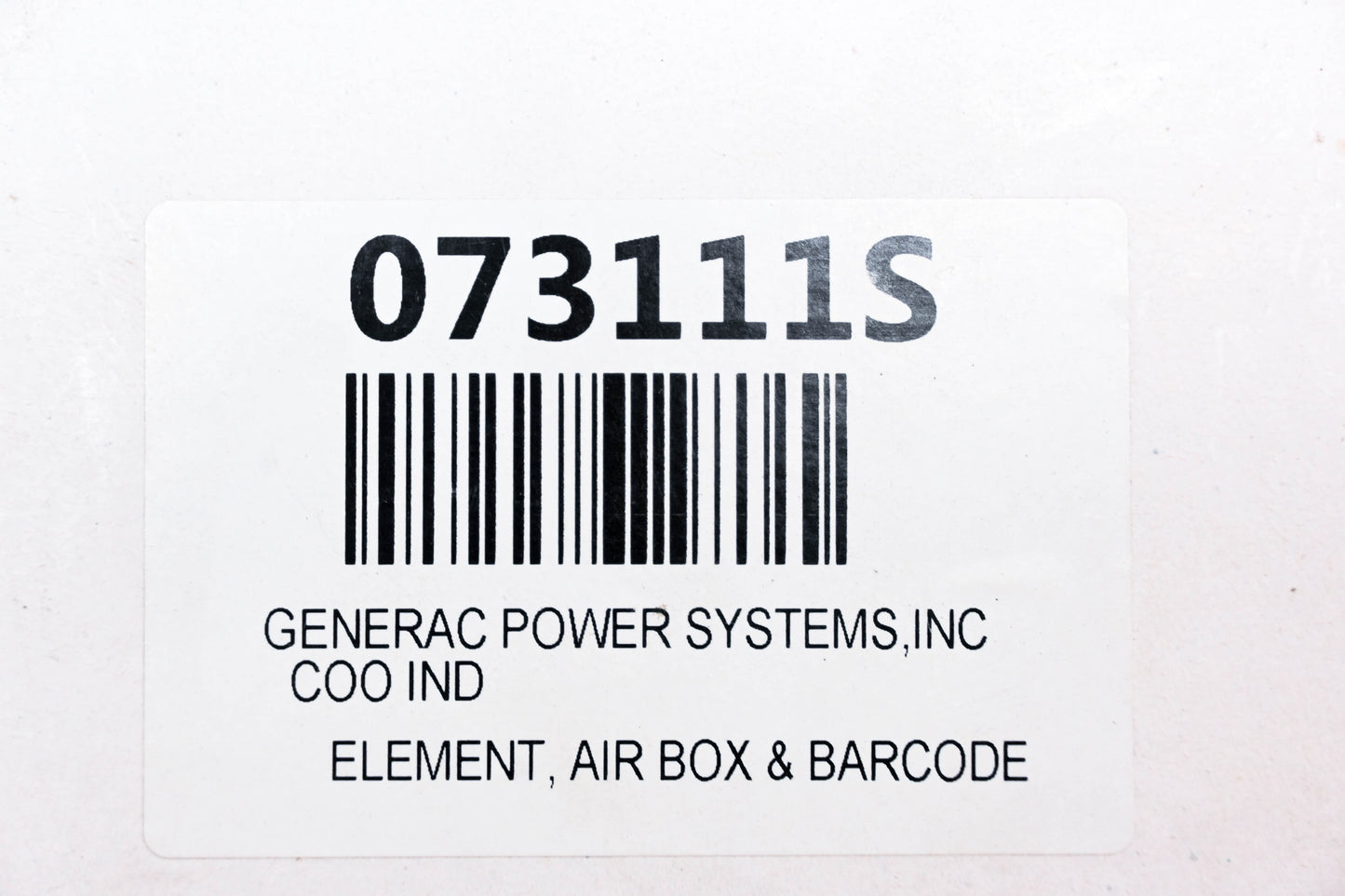 Generac 073111S Air Filter NOS