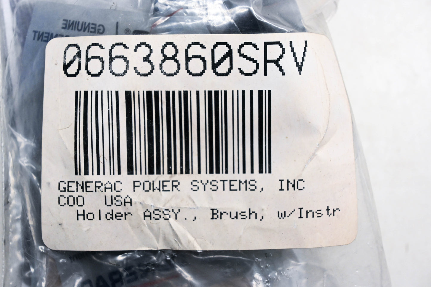 Generac 0663860SRV Brush Holder Kit NOS