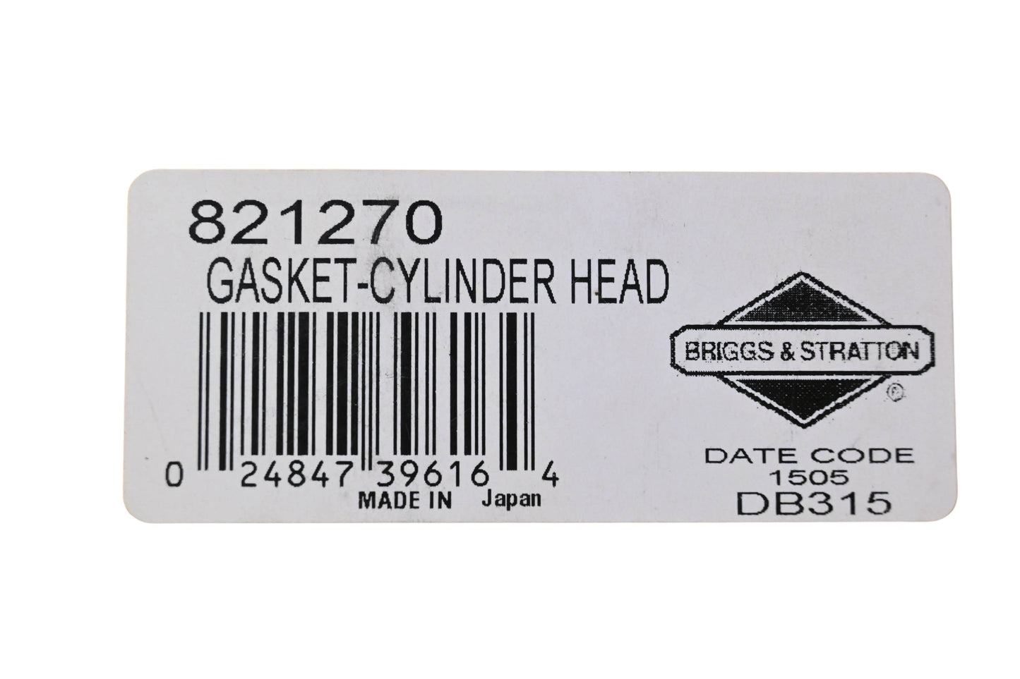 New OEM Briggs & Stratton 821270 Cylinder Head Gasket NOS