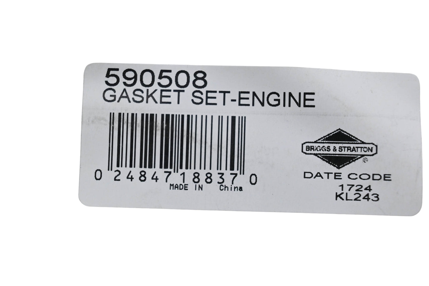 New OEM Briggs & Stratton 590508 Engine Gasket Kit NOS