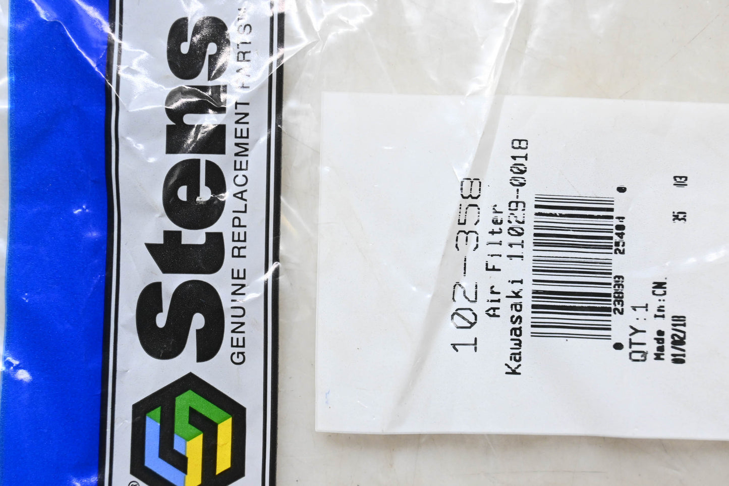Stens 102-358, 11029-0018 Air Filter NOS