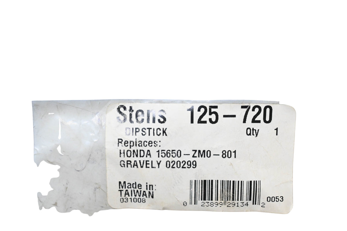 Stens 125-720, 15650-ZM0-801, 020299 Dipstick NOS