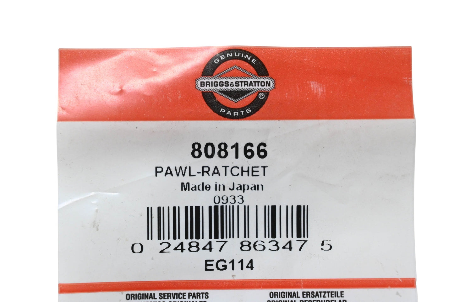 New OEM Briggs & Stratton 808166 Ratchet Pawl NOS