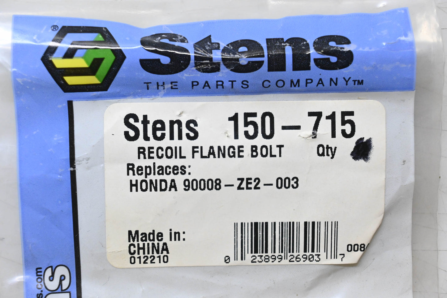 Stens 150-715, 90008-ZE2-003 Recoil Flange Bolts Qty 2 NOS