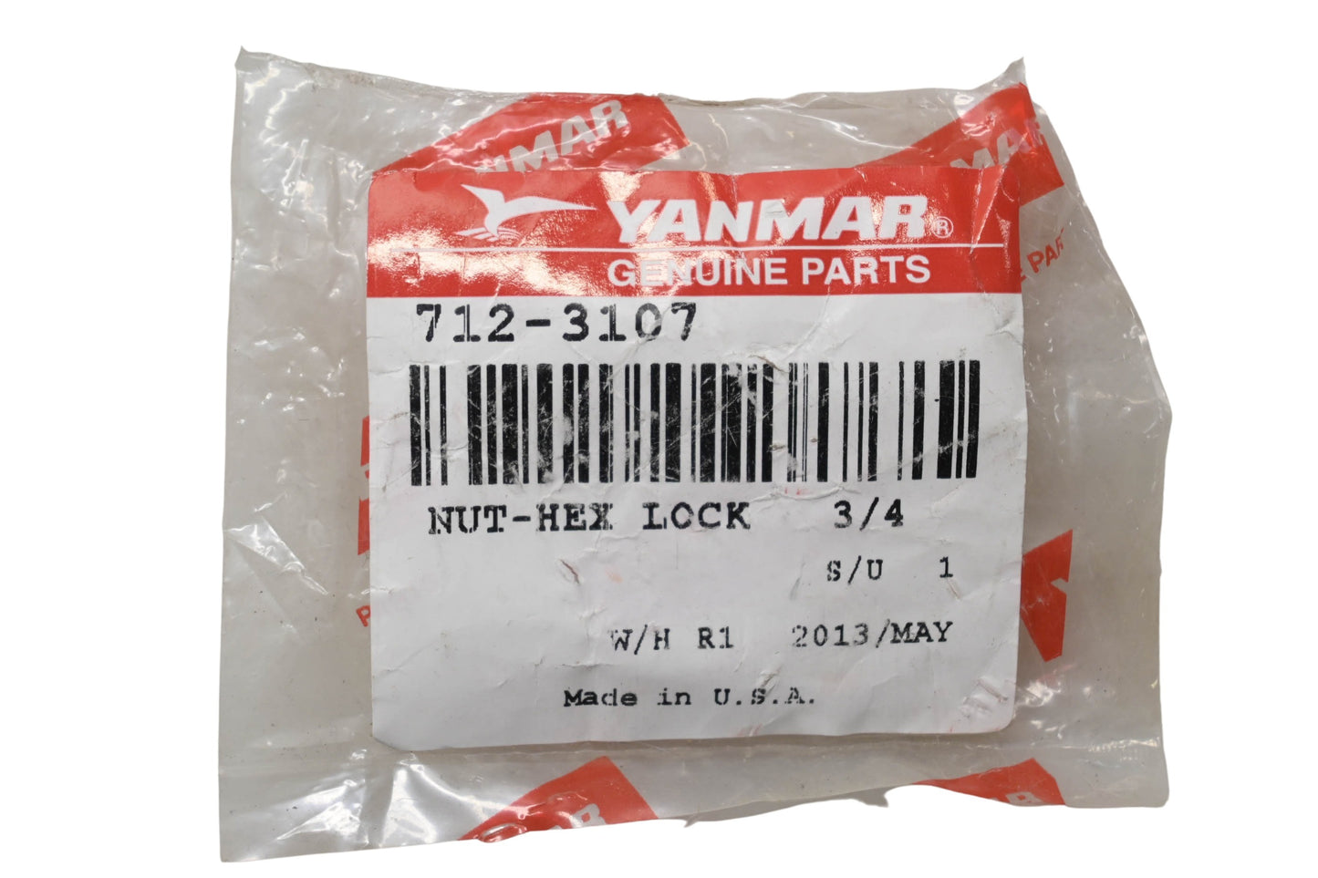 Yanmar 712-3107 Hex Lock Nut NOS