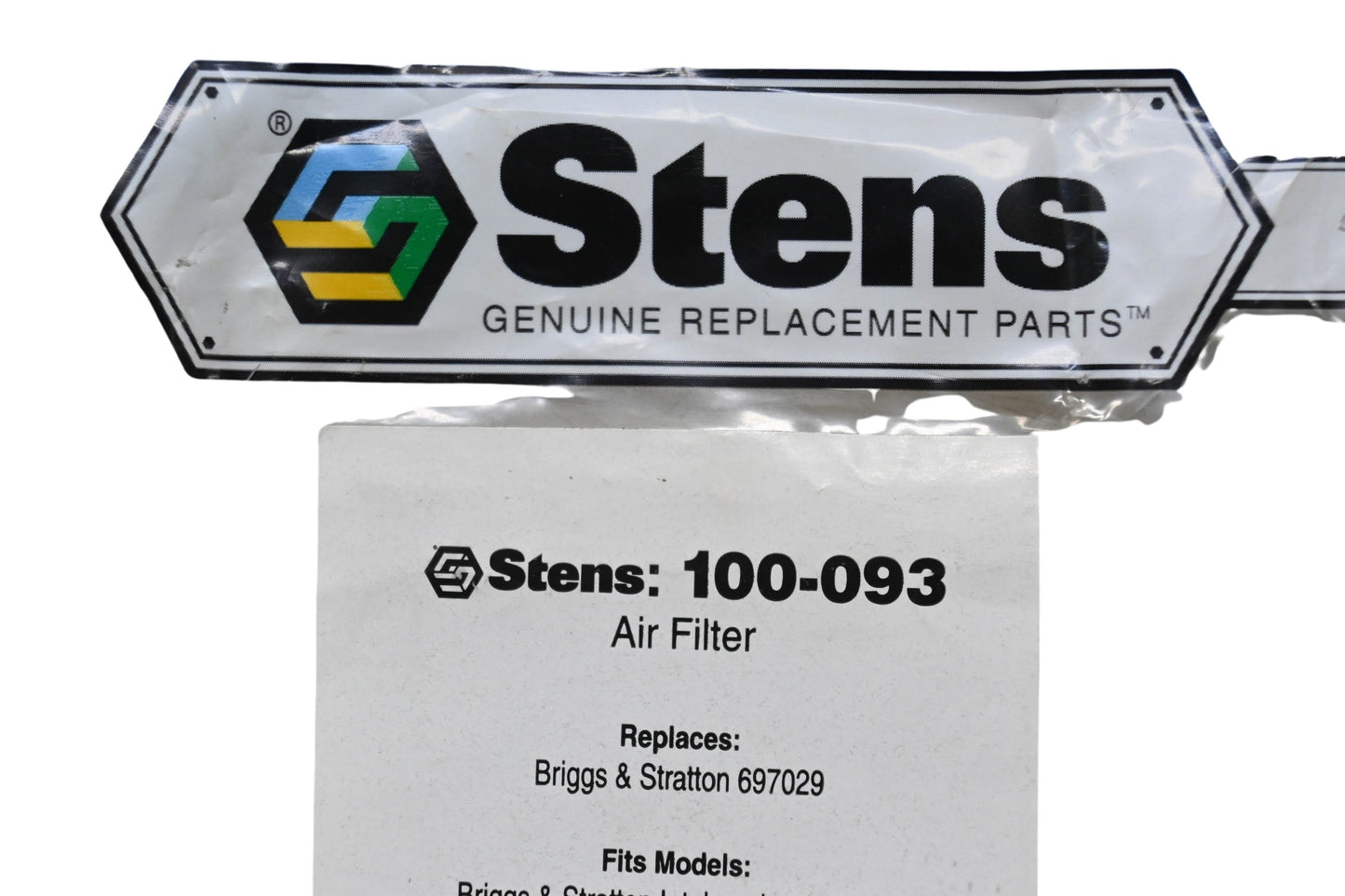 Stens 100-093, 697029 Air Filter NOS
