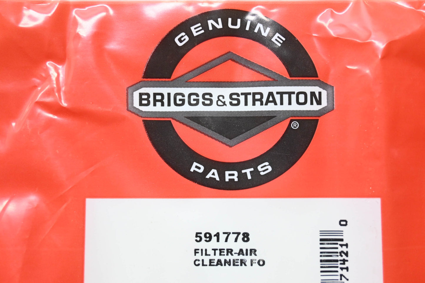 New OEM Briggs & Stratton 591778 Air Cleaner Filter NOS