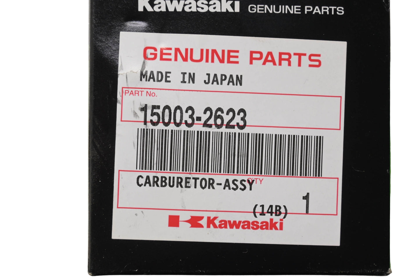 New OEM Kawasaki 15003-2623 Carburetor Assembly NOS