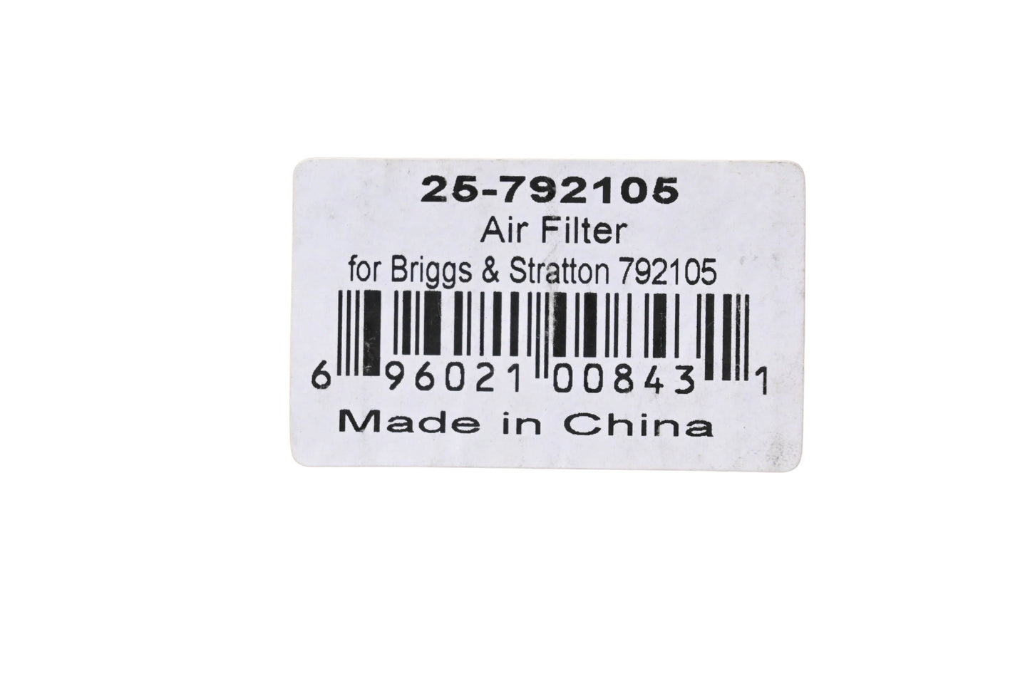 New OEM Briggs & Stratton 792105, 25-792105 Air Filter NOS