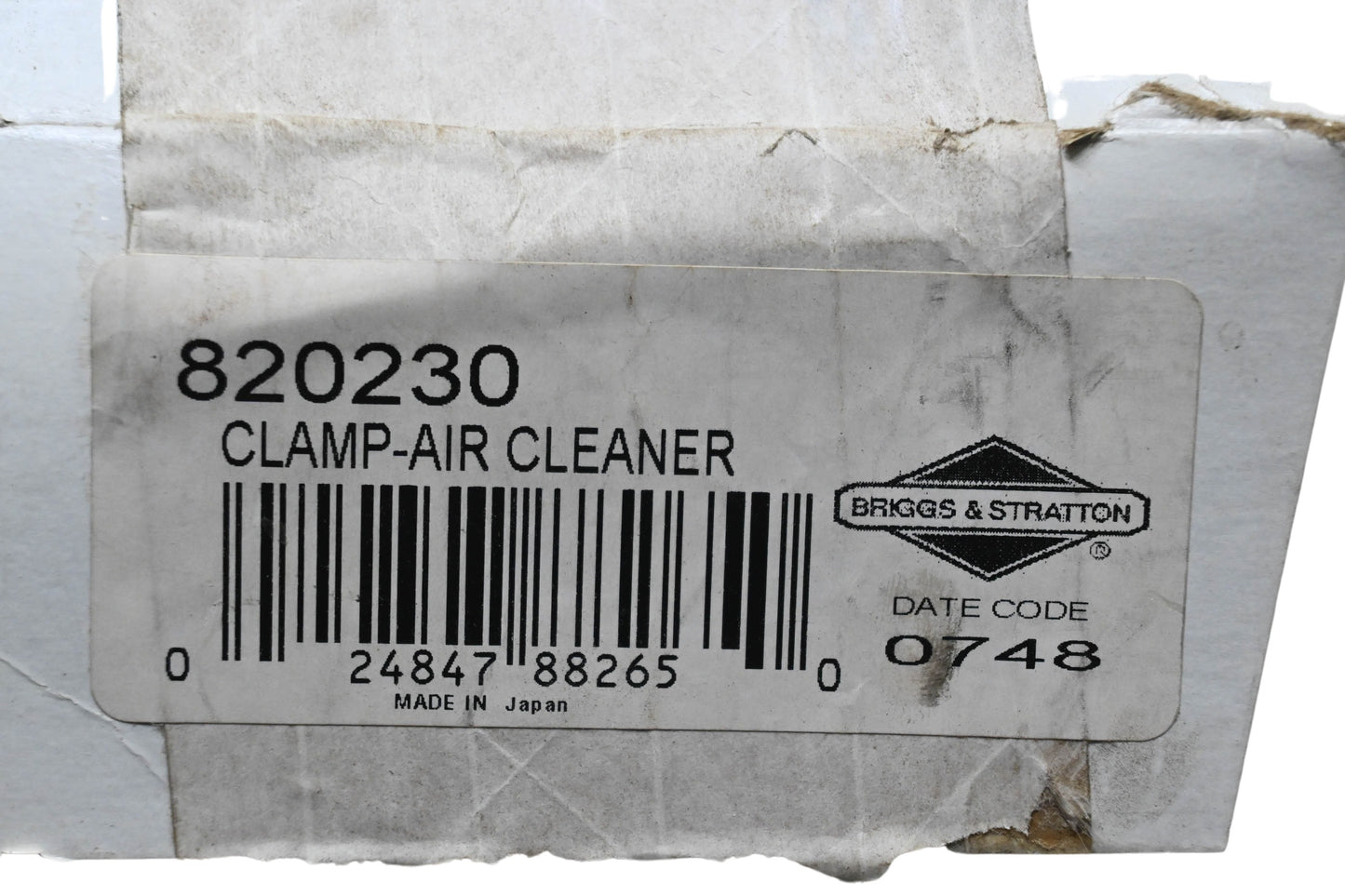 New OEM Briggs & Stratton 820230 Air Cleaner Clamp NOS