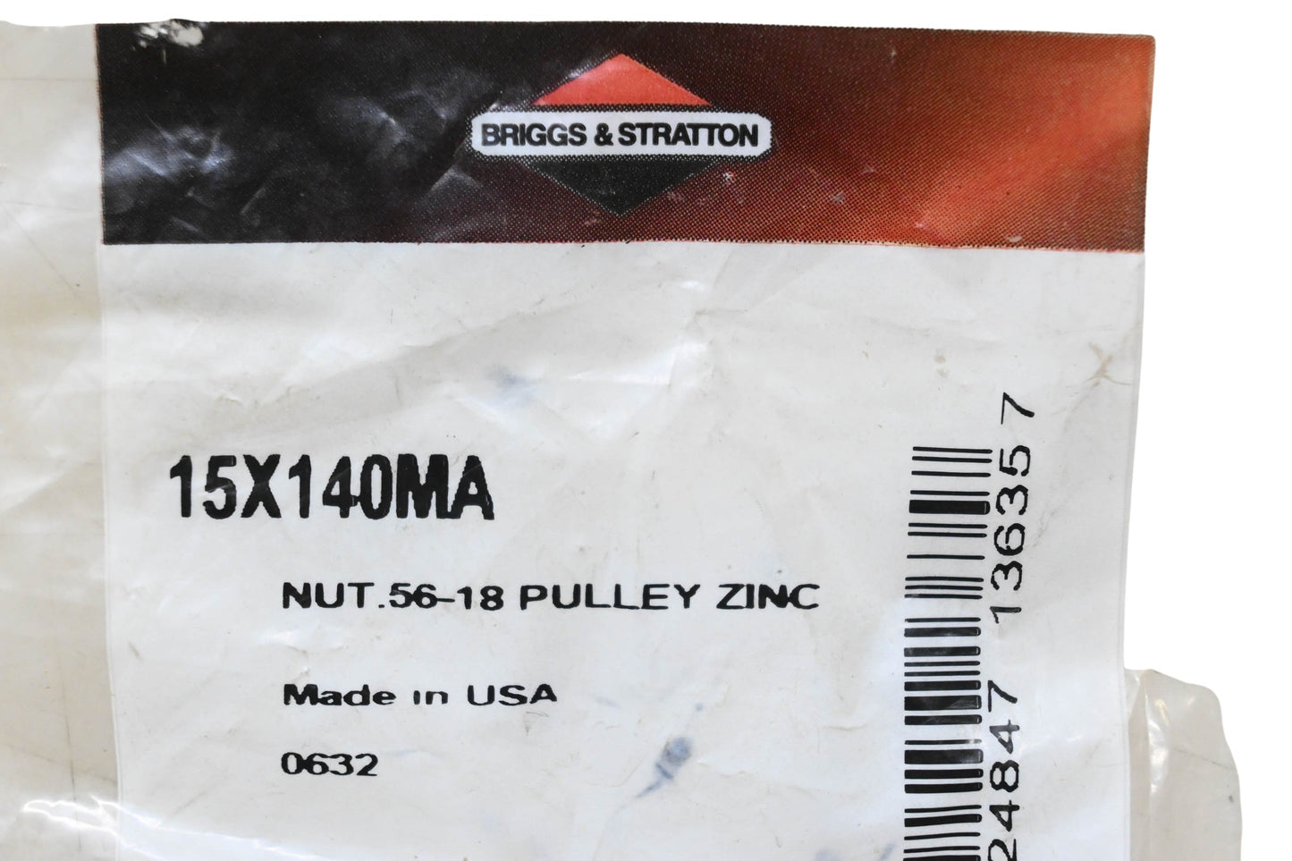 New OEM Briggs & Stratton 15X140MA Flange Lock Nut NOS