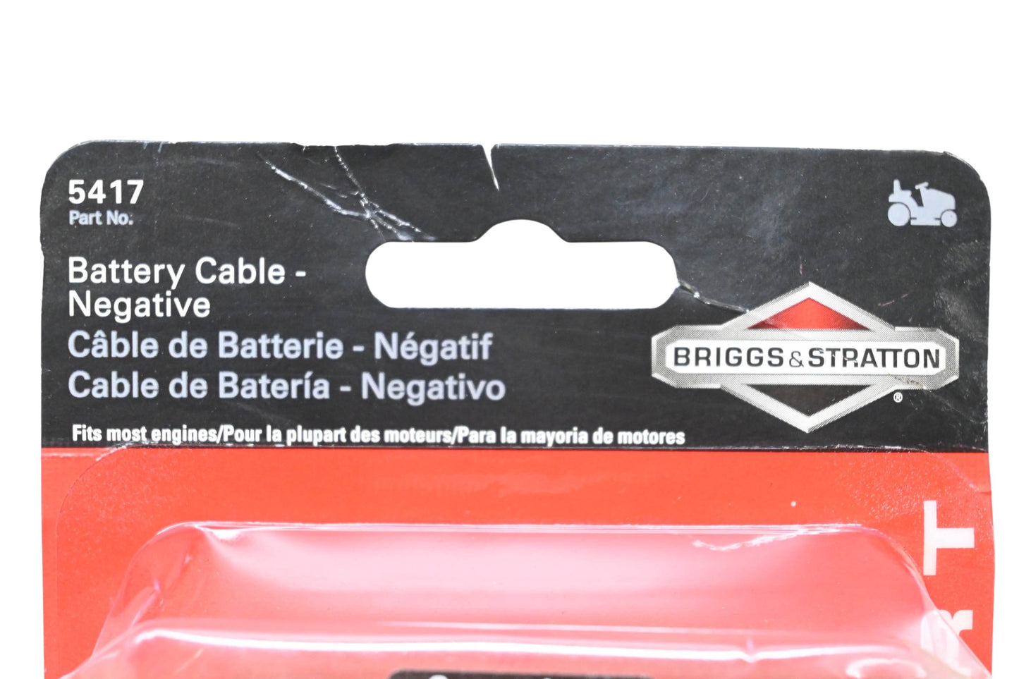 New OEM Briggs & Stratton 5417 Battery Cable Negative NOS