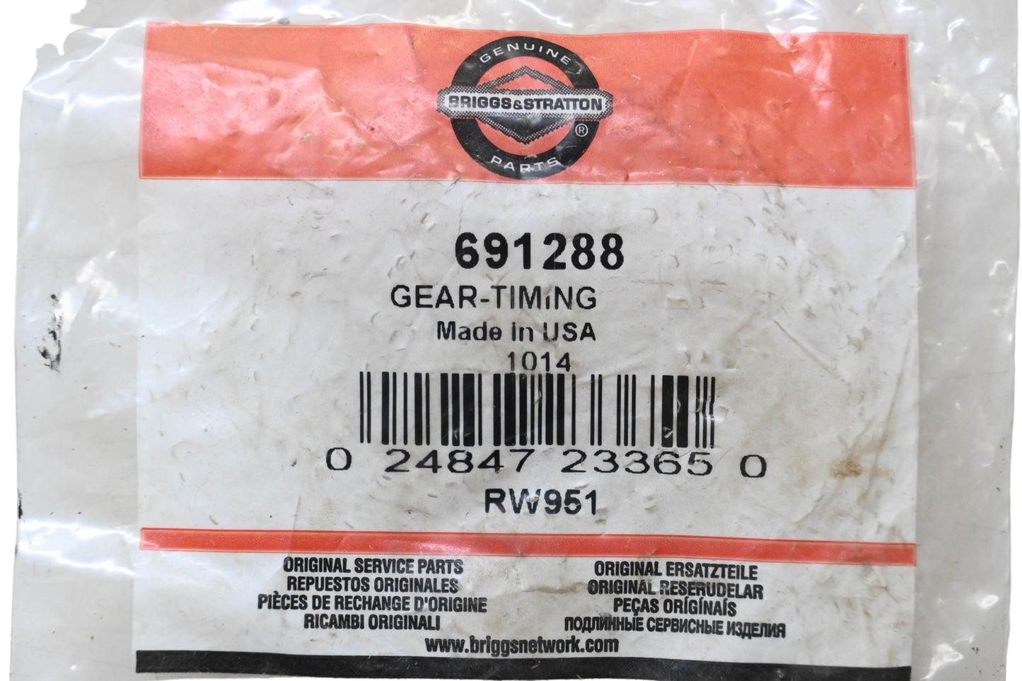 New OEM Briggs & Stratton 691288 Timing Gear NOS