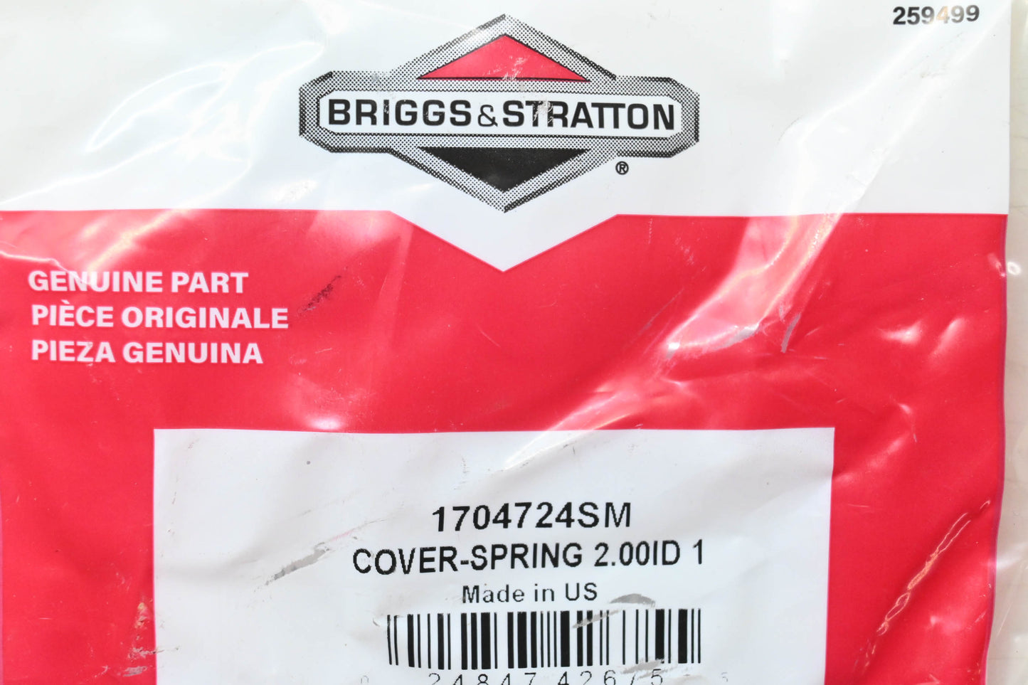New OEM Briggs & Stratton 1704724SM Spring Cover NOS
