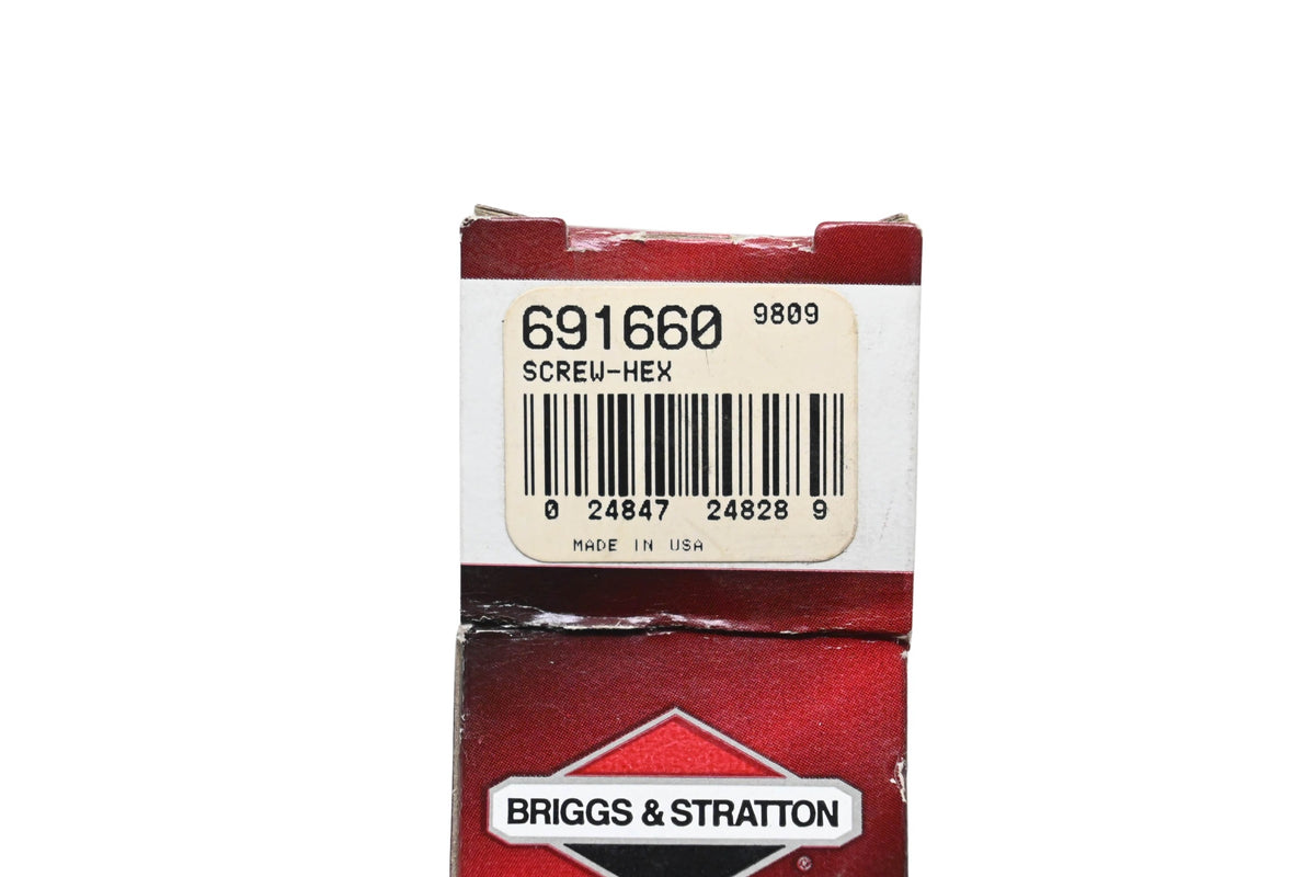 New OEM Briggs & Stratton 691660 Hex Screws Qty 2 NOS