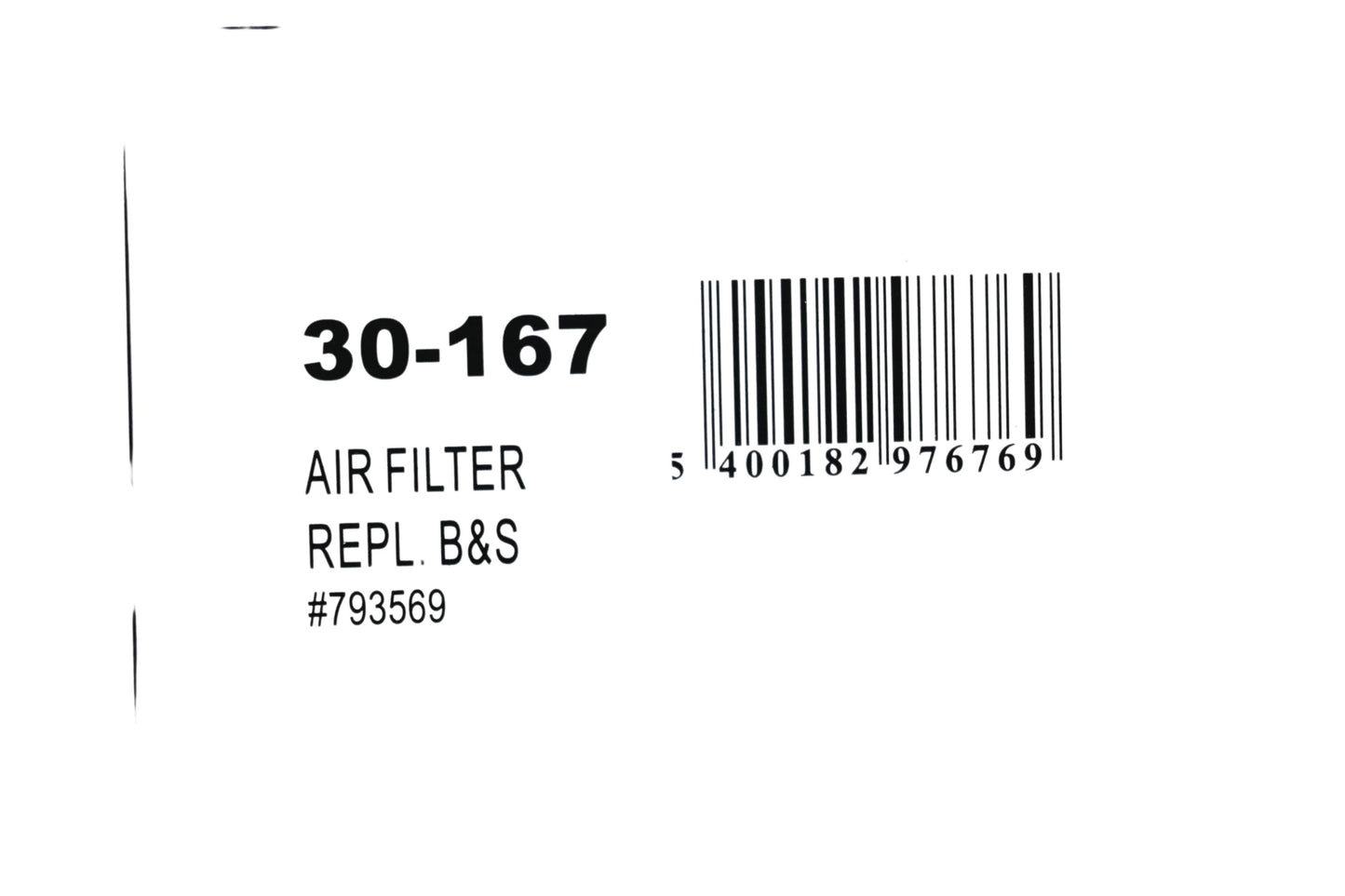 Oregon 30-167, 793569 Air Filter NOS