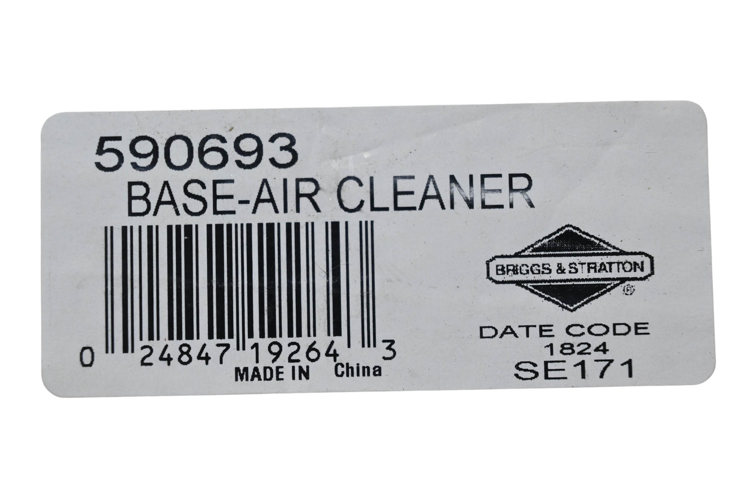 New OEM Briggs & Stratton 590693 Air Cleaner Base NOS