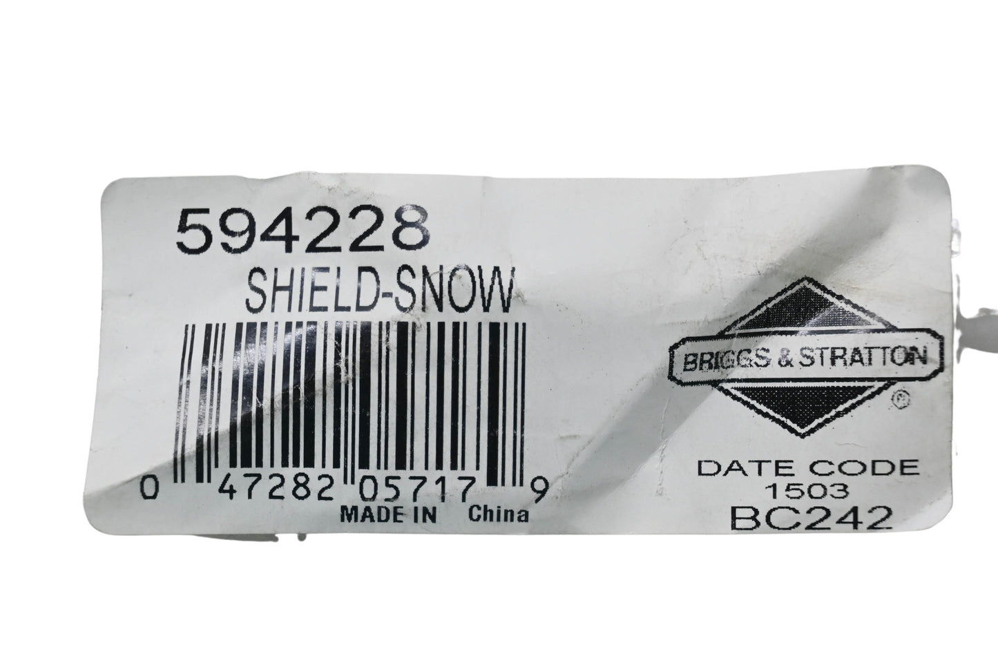 New OEM Briggs & Stratton 594228 Snow Shield NOS