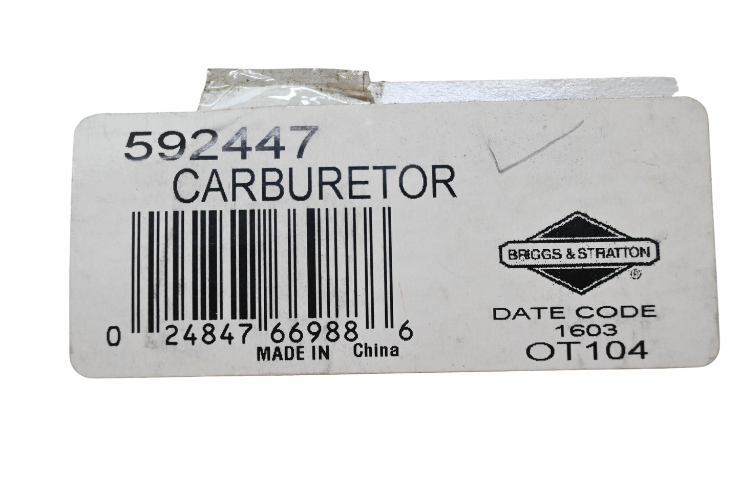 New OEM Briggs & Stratton 592447 Carburetor NOS