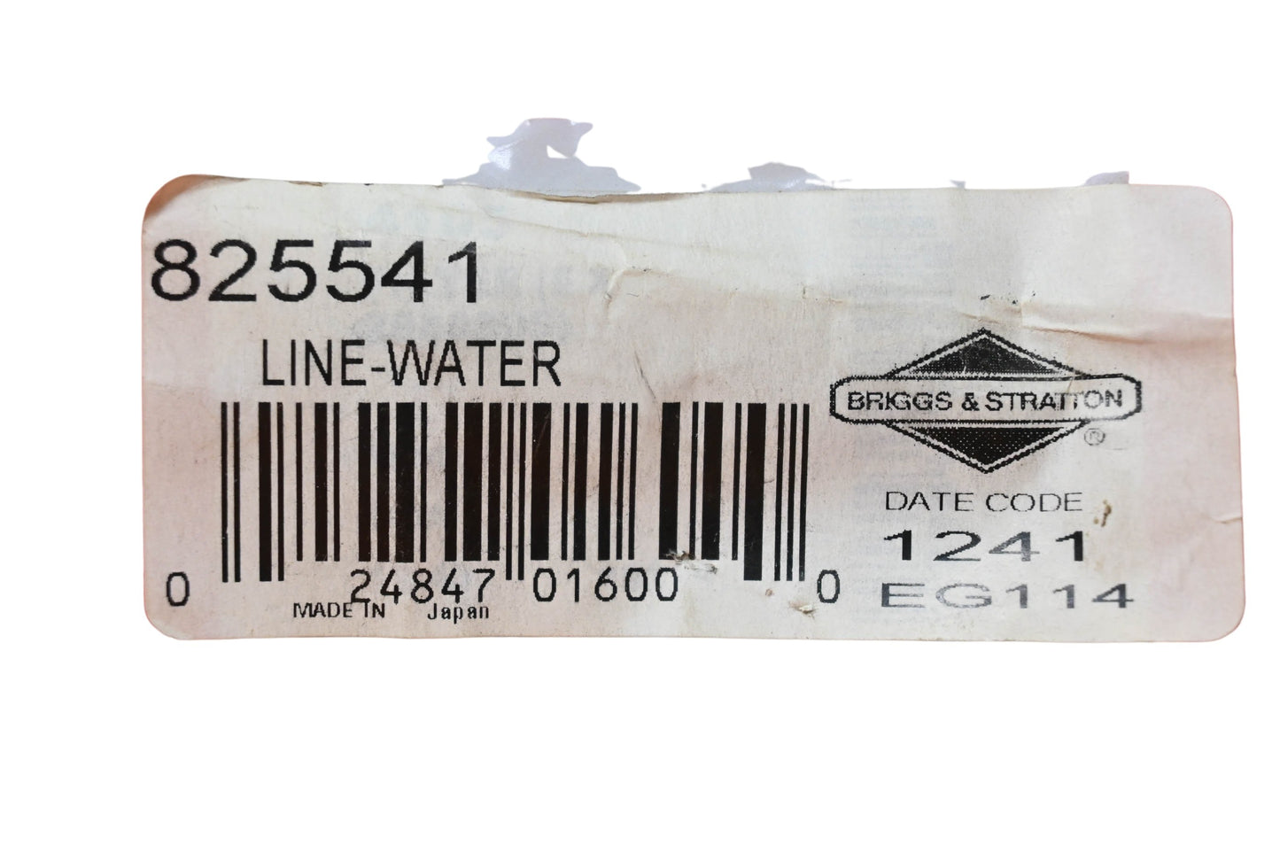 New OEM Briggs & Stratton 825541 Water Line NOS
