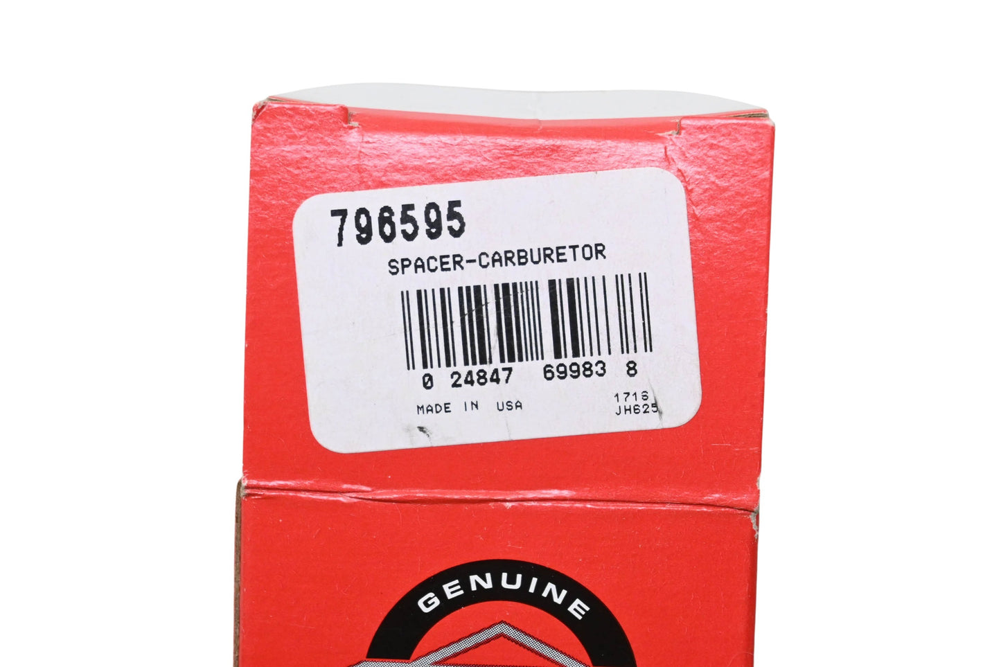New OEM Briggs & Stratton 796595 Carburetor Spacer NOS