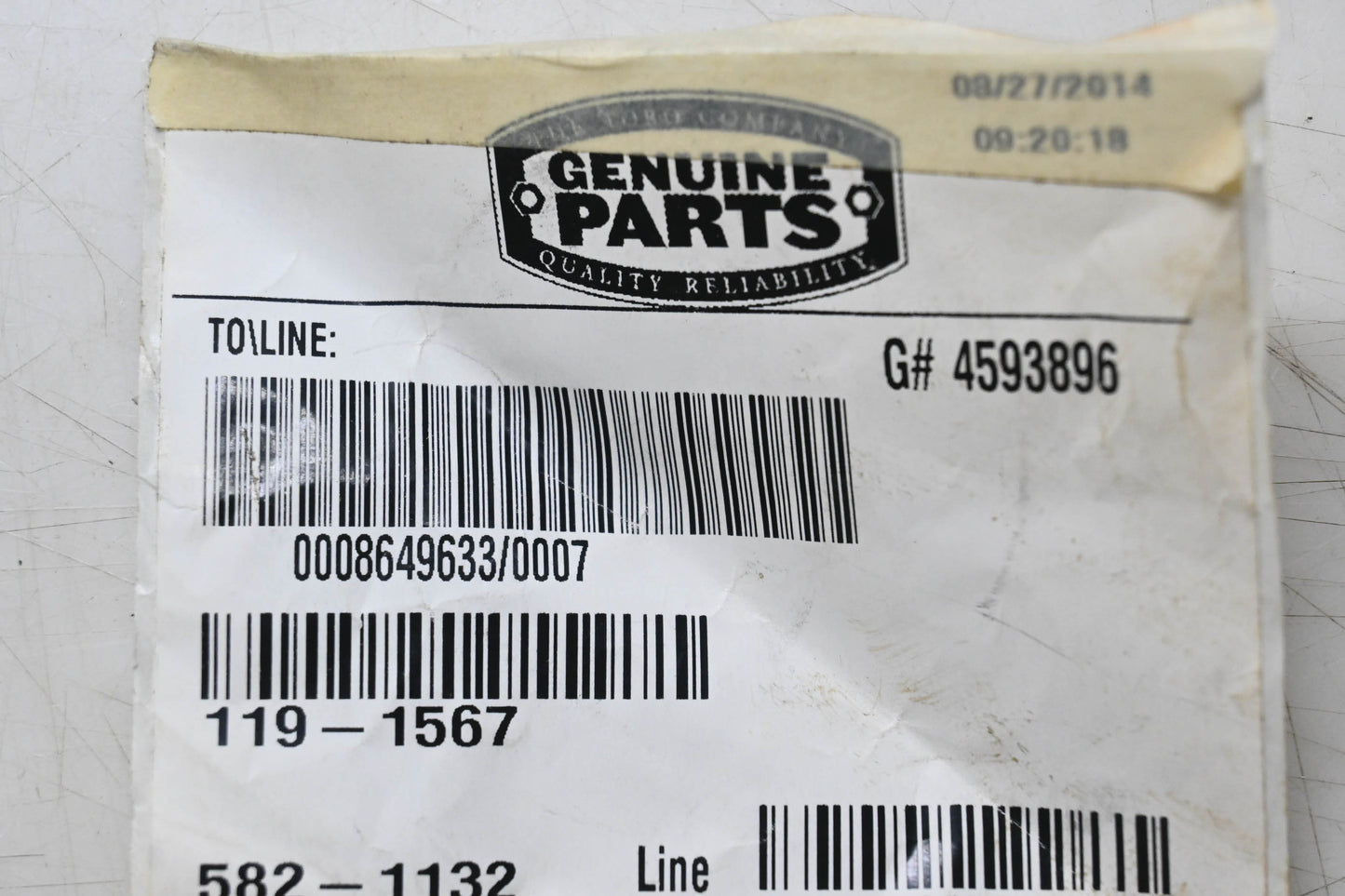 Toro 119-1567 Friction Wheel NOS