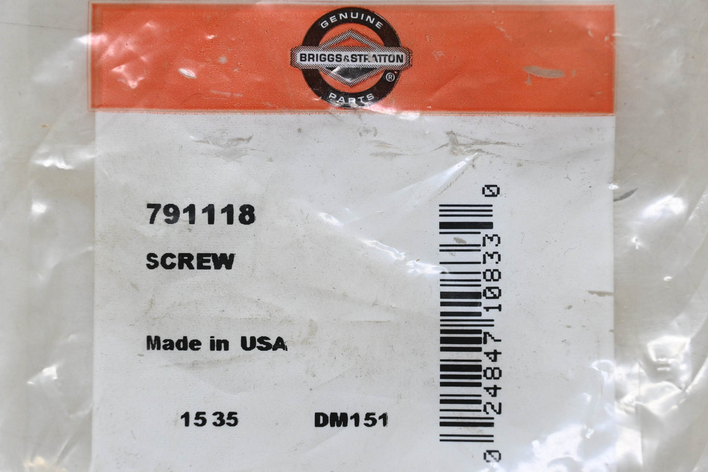 New OEM Briggs & Stratton 791118 Screw NOS