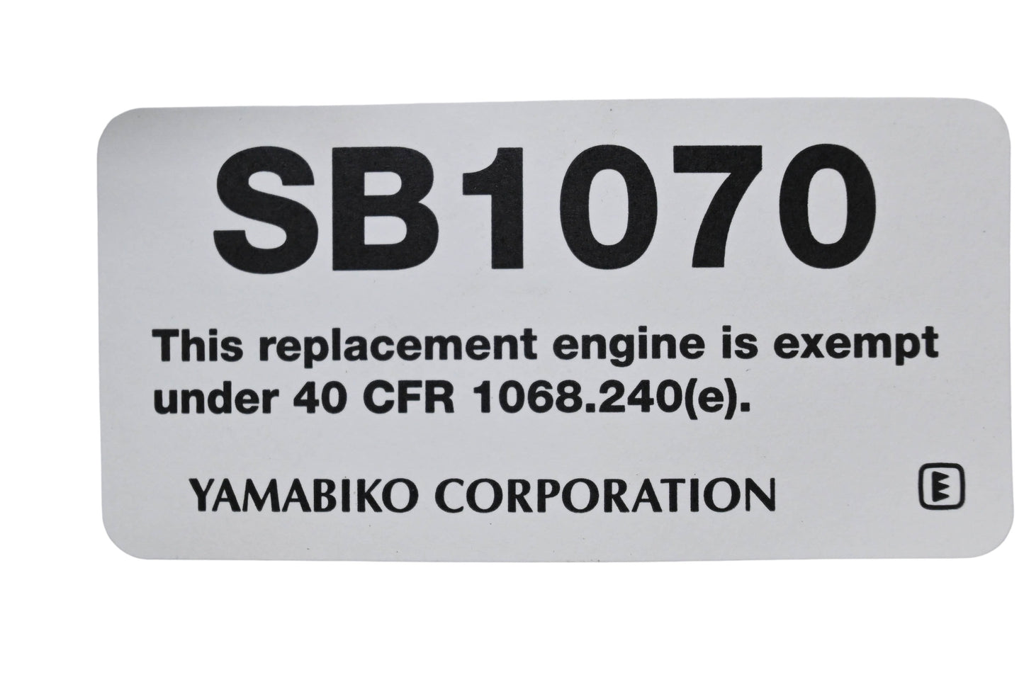 Yamabiko SB1070, E22205025707 Short Block NOS
