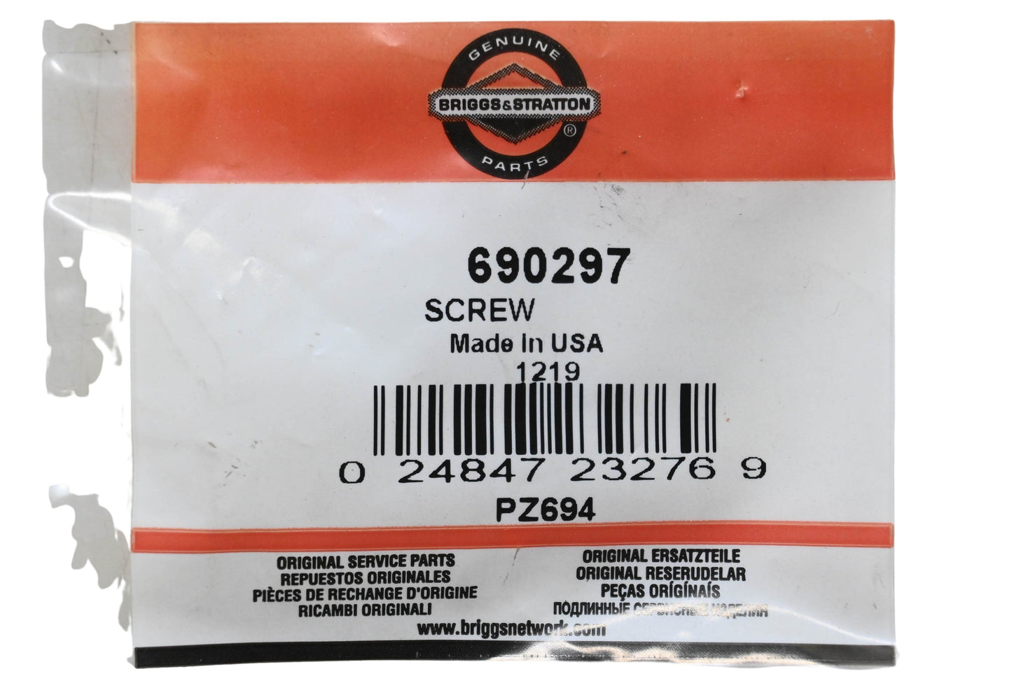 New OEM Briggs & Stratton 690297 Screw NOS