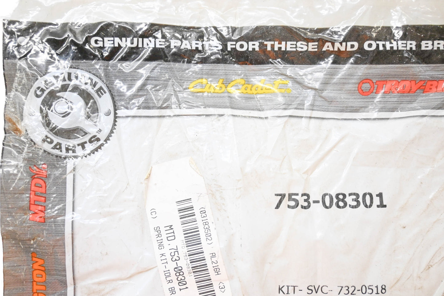 Genuine Parts 753-08301 Deck Idler Spring NOS