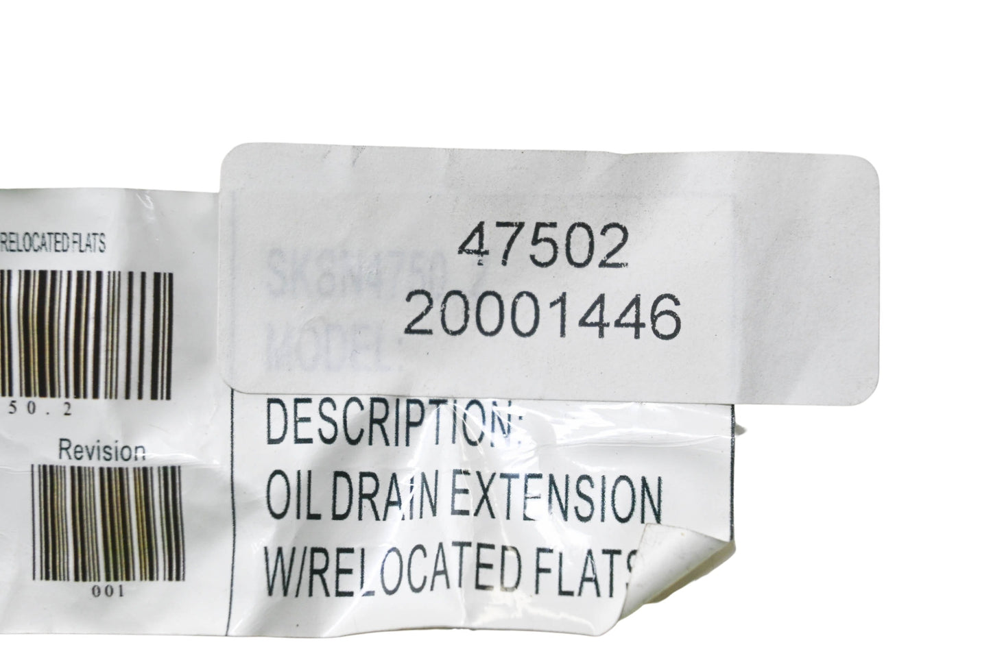 LCT 47502, 20001446 Oil Drain Tube & Nut NOS