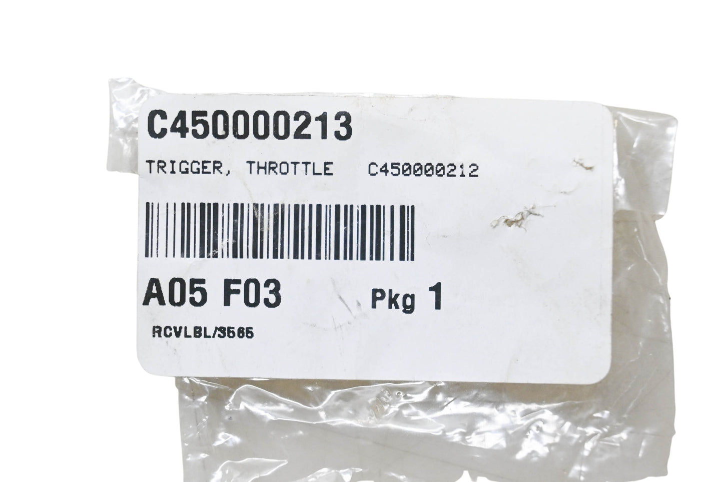 New OEM Echo C450000213, C450000212 Throttle Trigger NOS