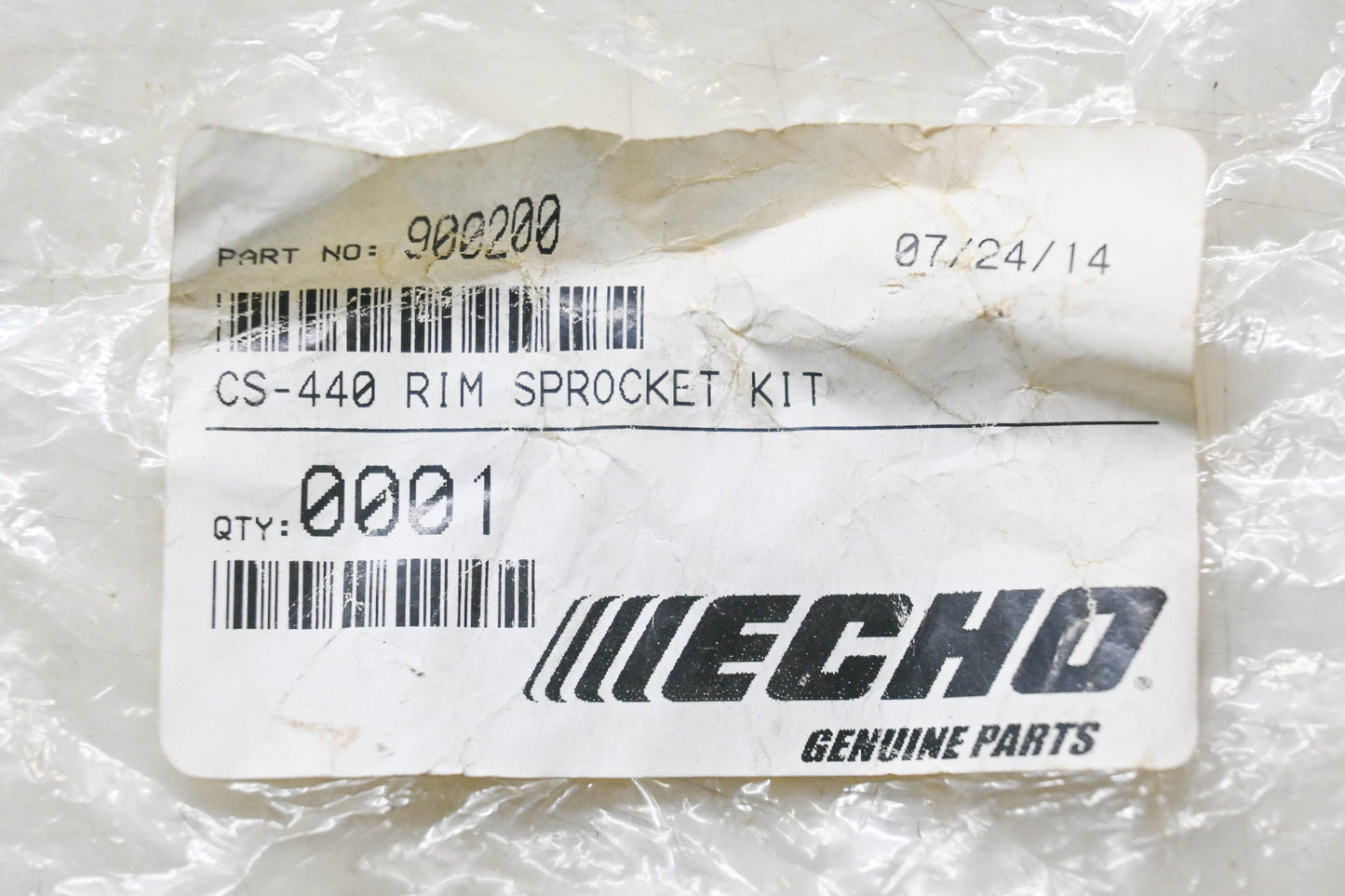 New OEM Echo 900200 Rim Sprocket Kit NOS