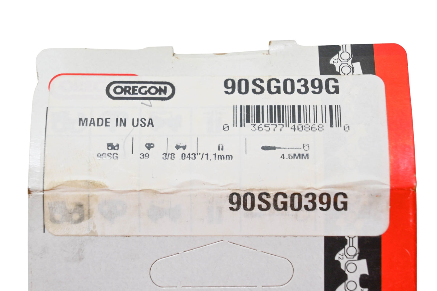 Oregon 90SG039G Saw Chain 3/8" .043" NOS